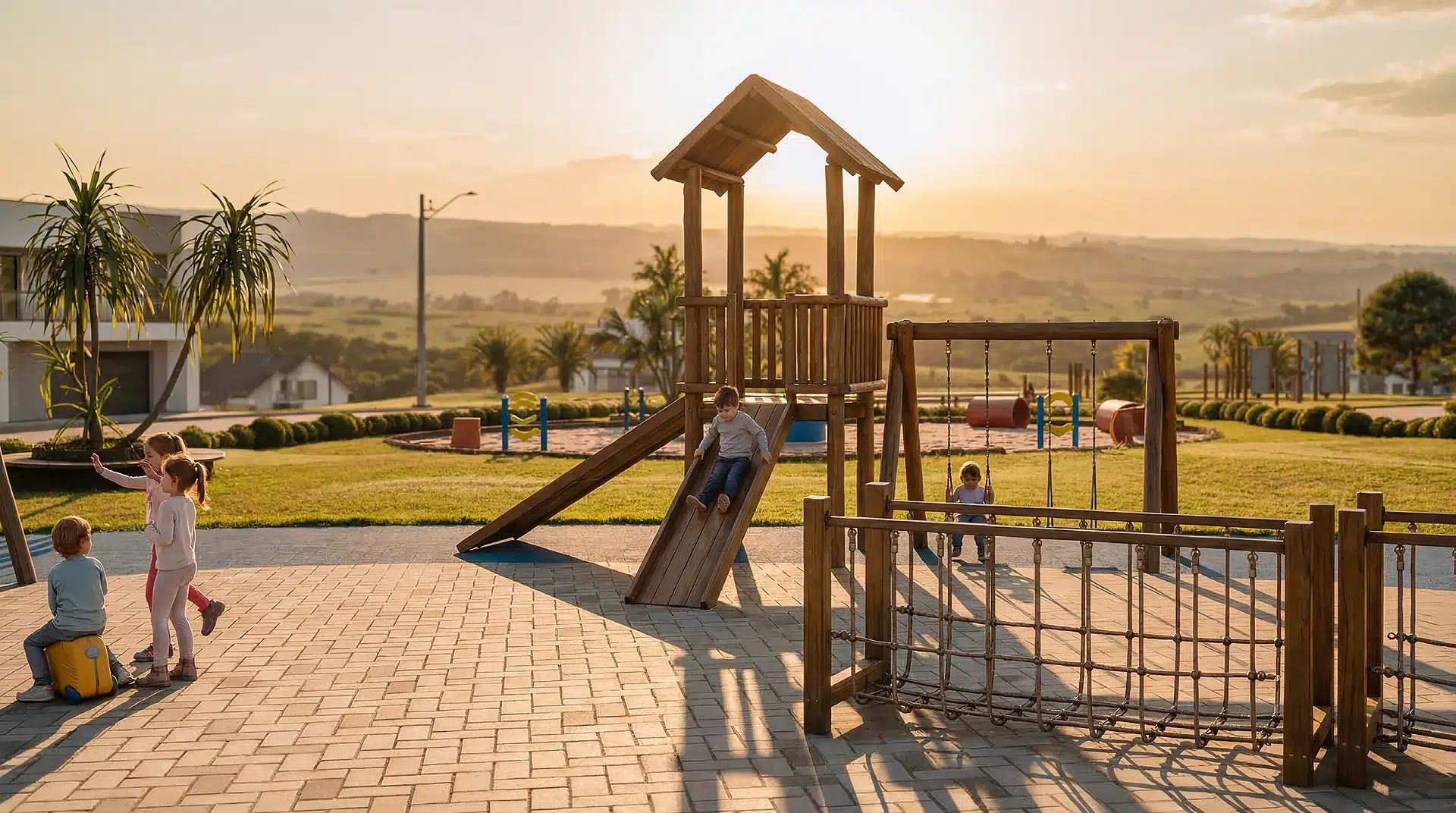 Espaço kids e playground do Condomínio de Chácaras Altavista